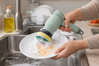 Electric Dishwashing scrubber, USB Rechargeable Cordless Kitchen Scrubber