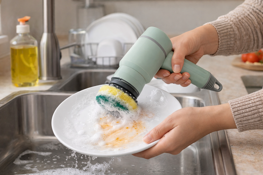 Electric Dishwashing scrubber, USB Rechargeable Cordless Kitchen Scrubber
